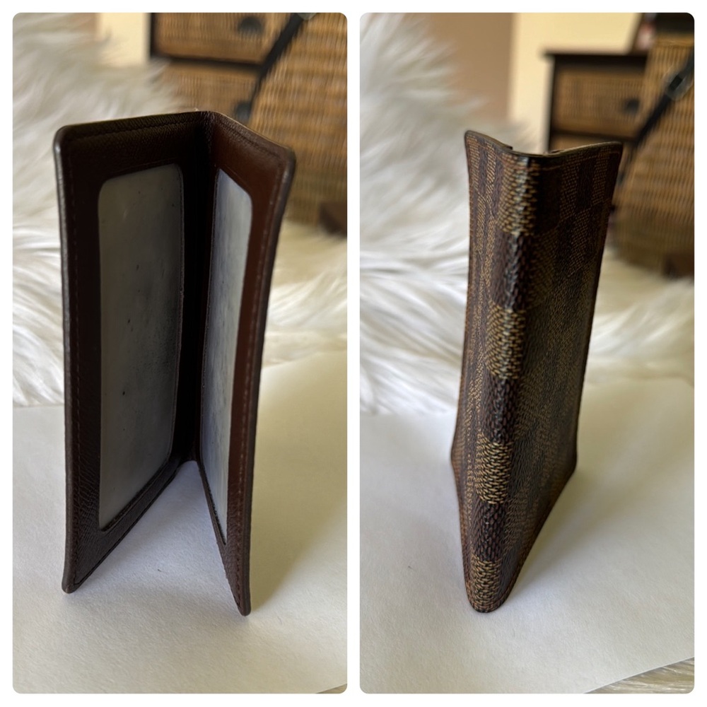 SOLD🎉🎉🎉LOUIS VUITTON Damier Ebene Porte 2 Cartes Vertical Card Holder - Picture 17 of 17